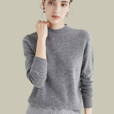 Monika | Damen Rollkragenpullover aus Merinowolle für den Winter