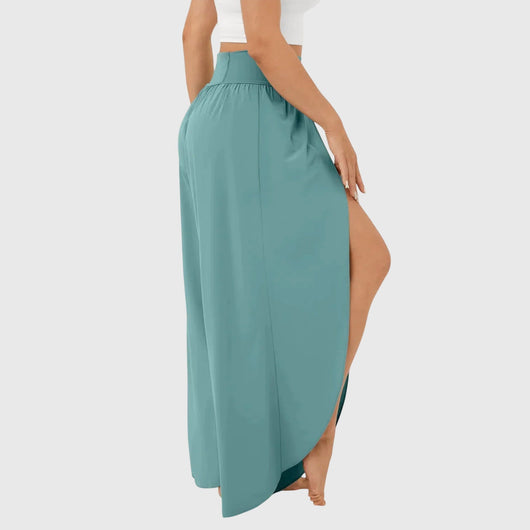 Magdalena | Damen Weit geschnittene Boho-Hose mit Schlitzdesign