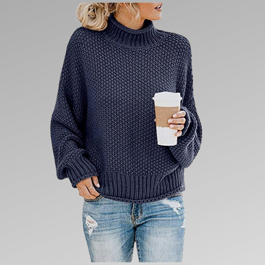 Natascha | Damen Lockerer Strickpullover für den Winter
