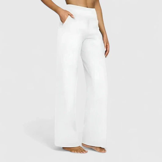 Nadine | Damen Weite Lounge-Hose mit Stretchbund