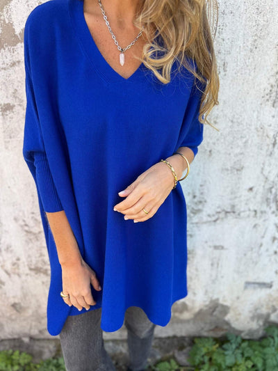 Annika | Damen Pullover mit Lockerer Passform und V-Ausschnitt