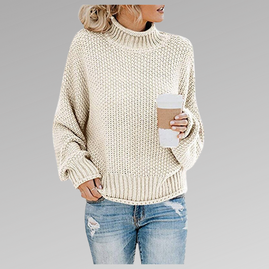 Natascha | Damen Lockerer Strickpullover für den Winter