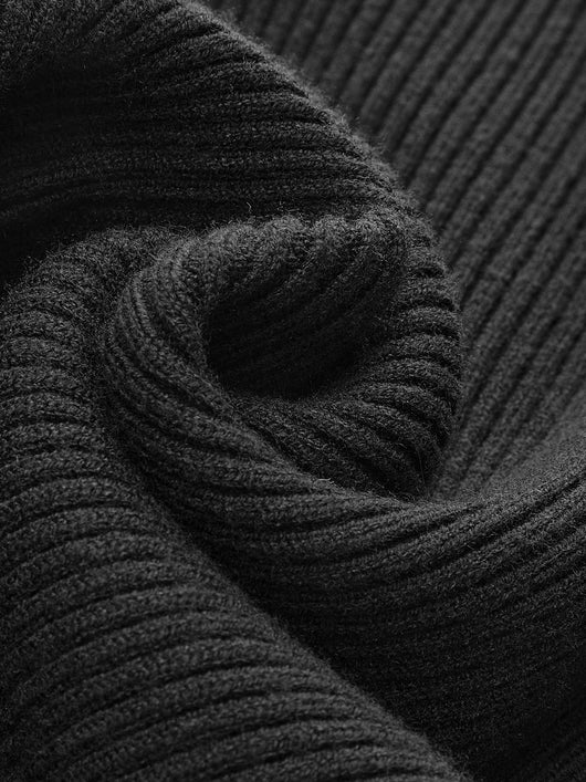 Jennifer | Damen Frühlings Stilvoller Gerippter Rollkragenpullover