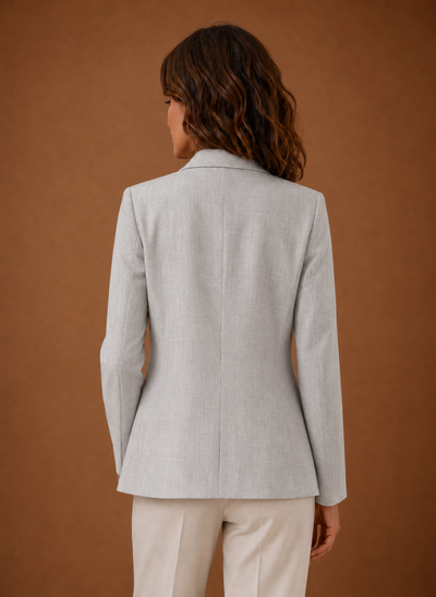Damen Blazer mit Einknopf-Verschluss