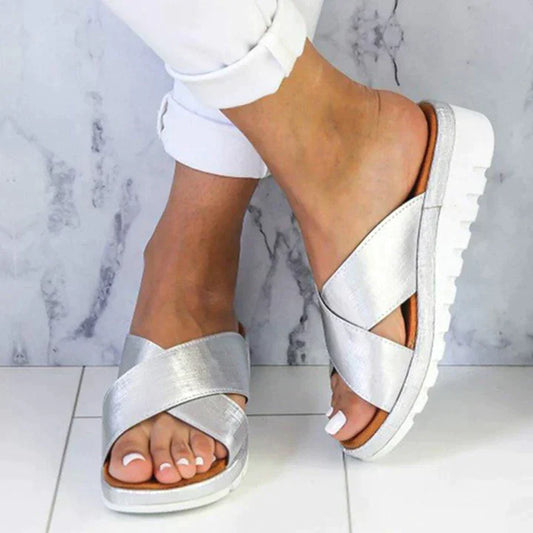 Christa | Damen Sommer Orthopädische Stil Sandalen