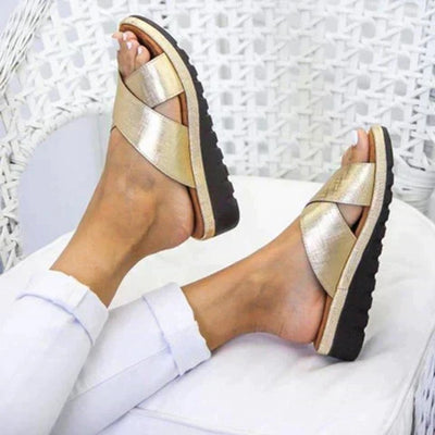 Christa | Damen Sommer Orthopädische Stil Sandalen