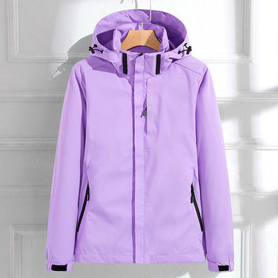 Angela | Damen funktionale Jacke mit Reißverschluss und Kapuze