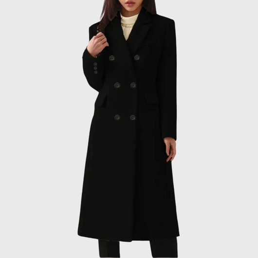 Andrea | Damen Klassischer Wollmantel