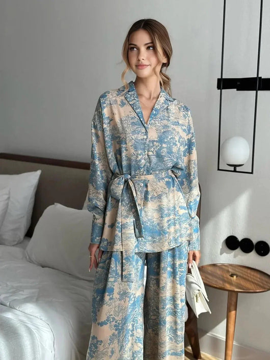 Britta | Damen Lässiges Zweiteiler-Set mit Print