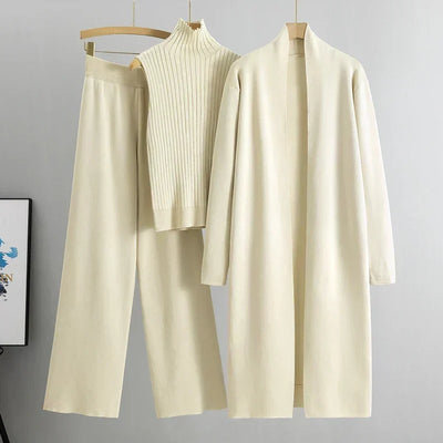 Felicia | Damen Dreiteiliges Hosen-Set mit Lockerer Passform