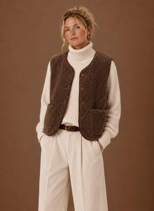 Damen Teddyweste