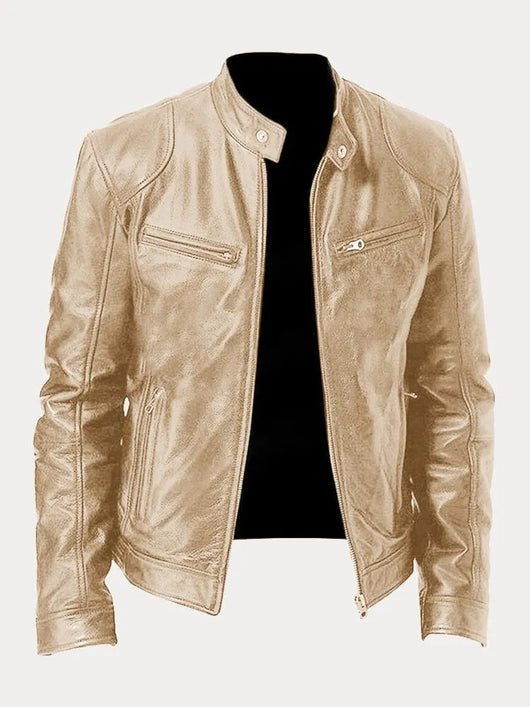 Nicole | Damen Stylische Streetwear Moto Lederjacke