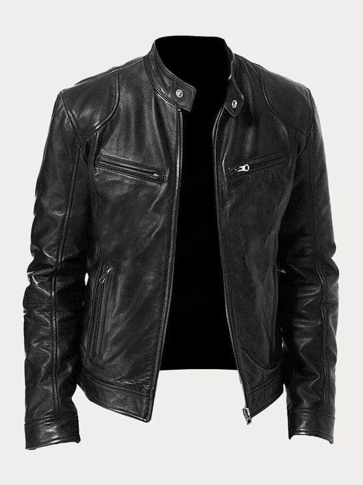 Nicole | Damen Stylische Streetwear Moto Lederjacke