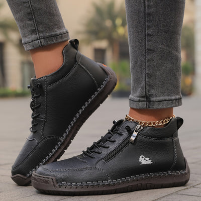 Bettina  | Damen Bequeme Schnürschuhe mit Reißverschluss