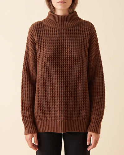 Fern Rollkragenpullover oversized grobstrick
