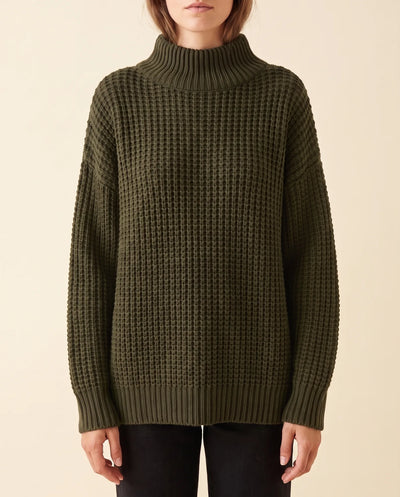 Fern Rollkragenpullover oversized grobstrick
