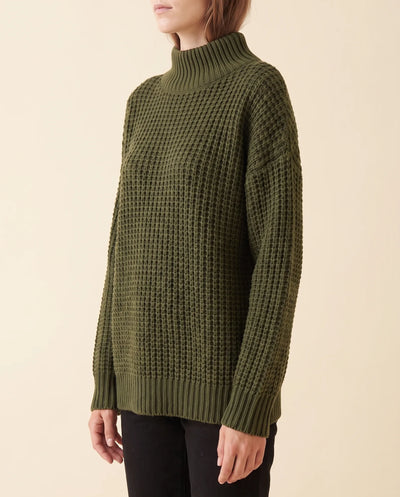 Fern Rollkragenpullover oversized grobstrick