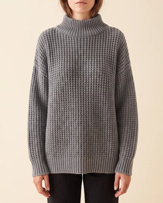 Fern Rollkragenpullover oversized grobstrick