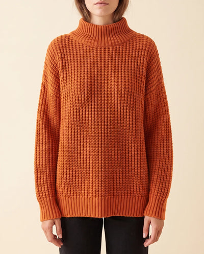 Fern Rollkragenpullover oversized grobstrick