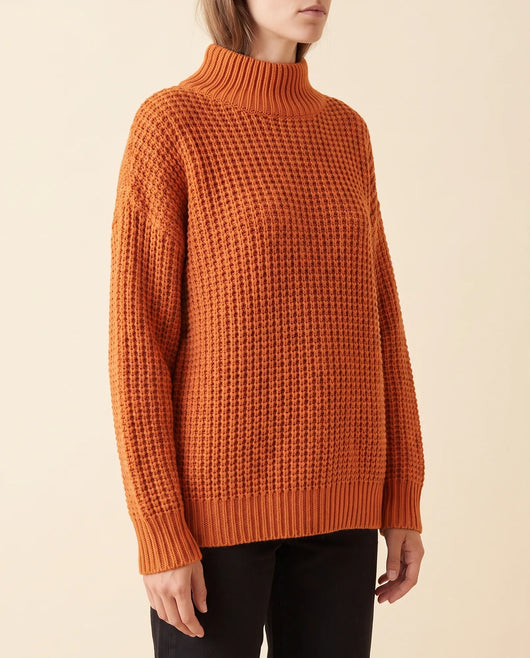 Fern Rollkragenpullover oversized grobstrick