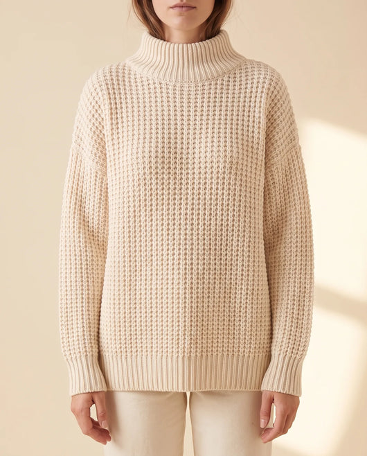 Fern Rollkragenpullover oversized grobstrick