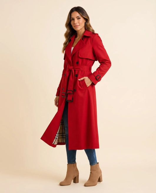 Nell Trenchcoat mit Zweireiher und Gürtel