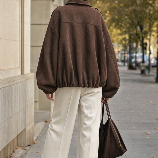 Ashcroft Oversized Overshirt in Veloursoptik