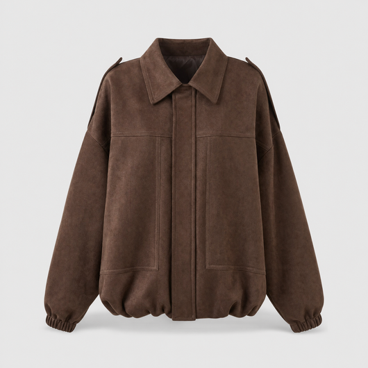 Ashcroft Oversized Overshirt in Veloursoptik