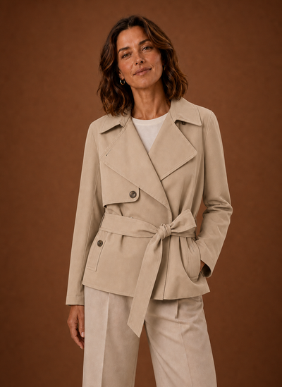 Damen Trenchcoat mit Gürtel