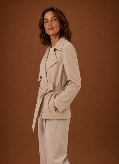 Damen Trenchcoat mit Gürtel