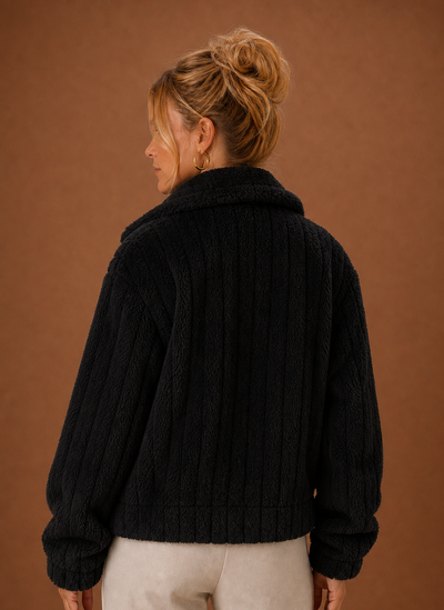 Damen Teddymantel oversized