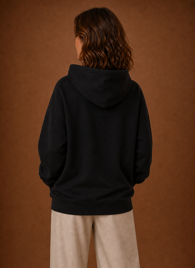 Damen Kapuzenpullover oversized mit Print
