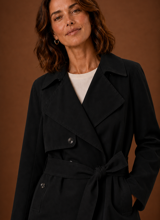 Damen Trenchcoat mit Gürtel