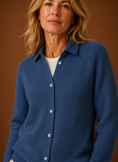 Damen Strickjacke mit Knopfleiste