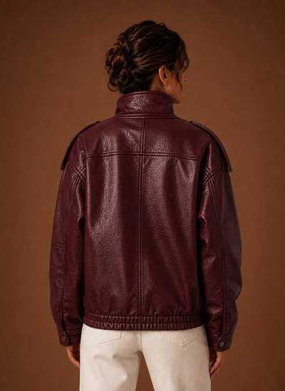 Damen Jacke mit Stehkragen in gerader Form