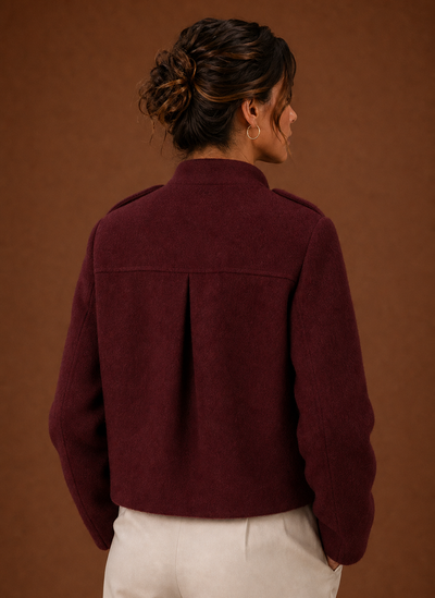 Damen Kurzjacke mit Knopfleiste