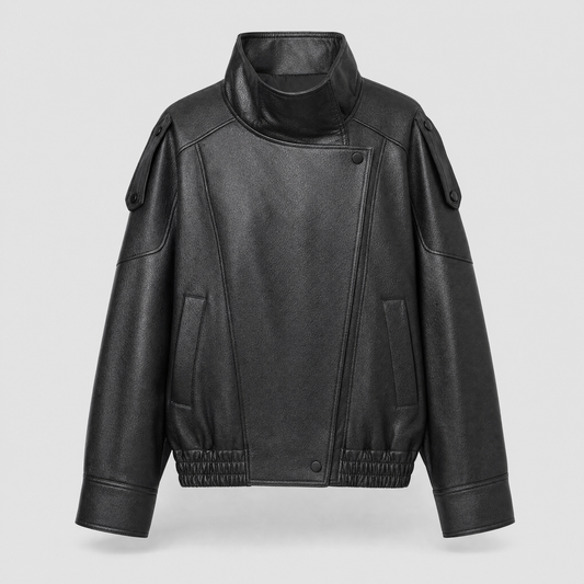 Camden Oversized Bomberjacke aus Kunstleder