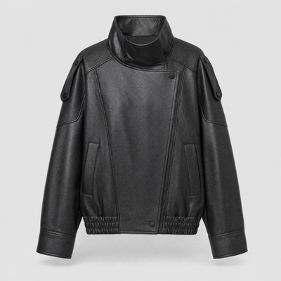 Camden Oversized Bomberjacke aus Kunstleder