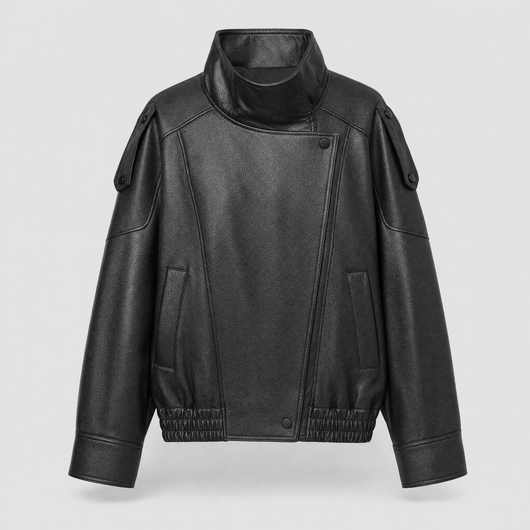 Camden Oversized Bomberjacke aus Kunstleder