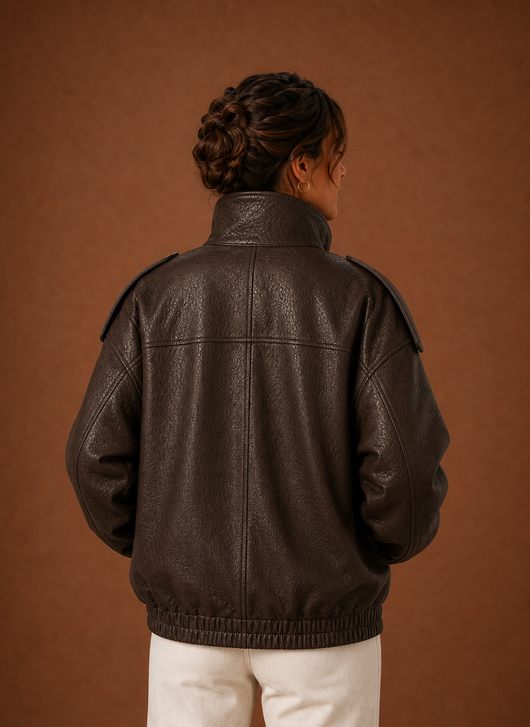Damen Jacke mit Stehkragen in gerader Form