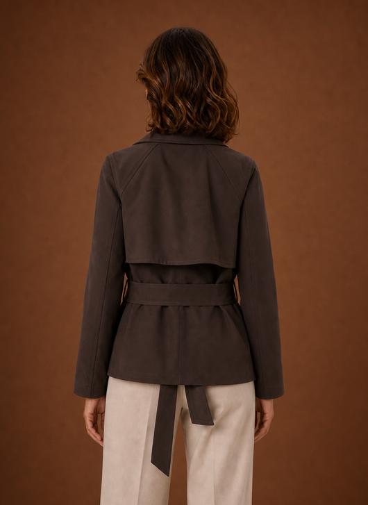 Damen Trenchcoat mit Gürtel