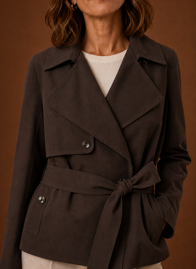 Damen Trenchcoat mit Gürtel