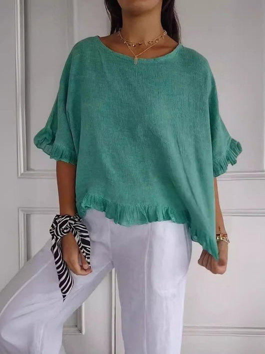 Elisabeth | Damen Leichte Rüschen Bluse