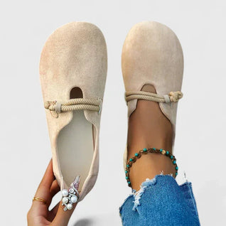 Nora | Damen Orthopädische Seildetail Slip-On Ballerinas
