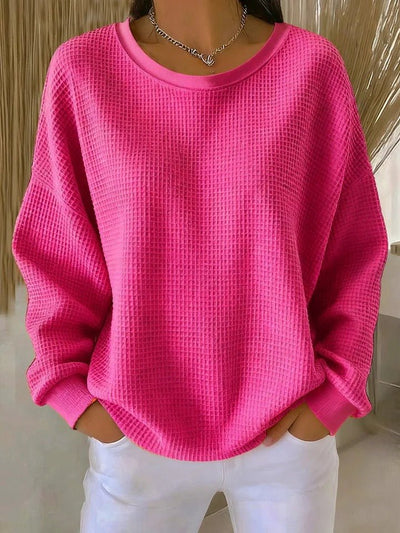 Sophie | Damen Oversized Strukturstrick Pullover