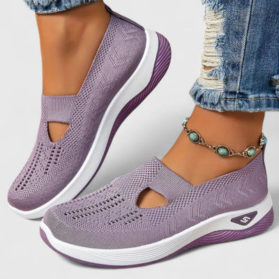 Regine | Damen Slip-On Atmungsaktive Mesh-Walking-Sneaker