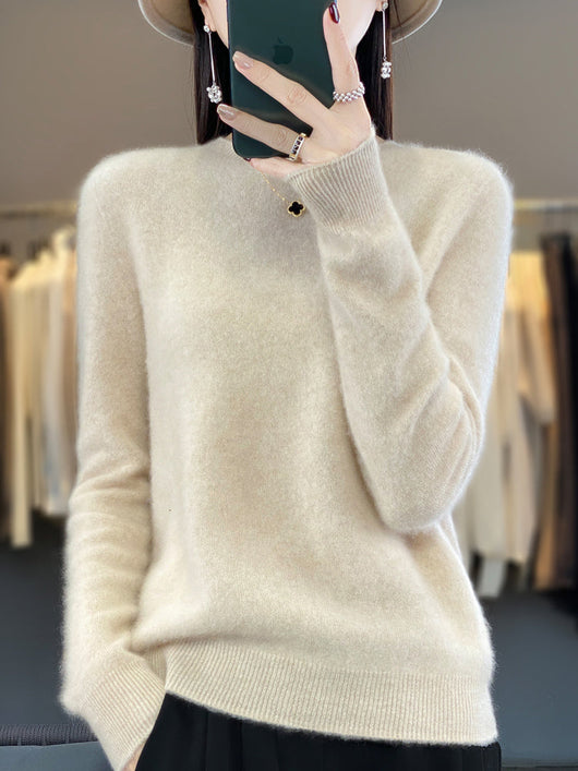 Kirsten | Damen Klassischer Strickpullover mit Langarm