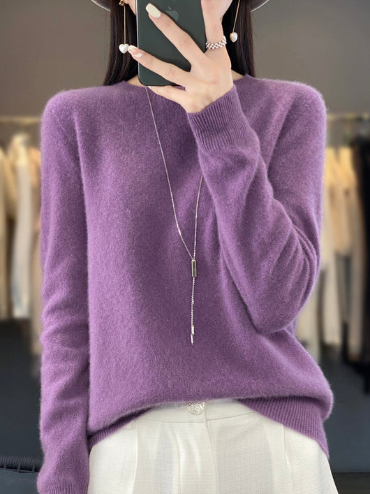 Kirsten | Damen Klassischer Strickpullover mit Langarm