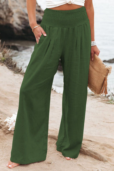 Johanna | Damen High-Waist Hosen mit weitem Bein