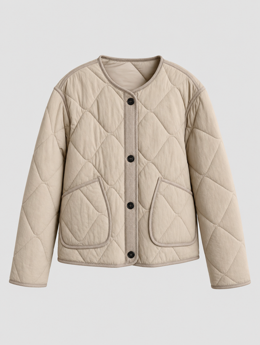 Marbury Steppjacke ohne Kragen